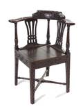 An English Oak Corner Chair