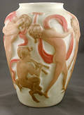 427 American Phoenix Bacchantes Glass Vase