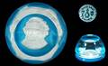 441 Baccarat Sulfide Paperweight Thomas Paine 1971