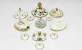 444 Lot of 12 Antique English Porcelain Small Lids