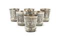A Set of Six Peruvian Silver Cordials Carlo Mario Camusso Lima Circa 1975