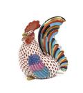 A Herend Polychrome Porcelain Rooster