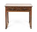 An English Provincial Fruitwood Strung Walnut Console Table