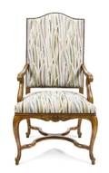 A Louis XVXVI Style Fruitwood Fauteuil
