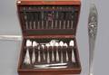 385 Heirloom Sterling Belle Rose 84 Pc Flatware Svc