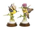 A Pair of Royal Worcester Dorothy Doughty Birds Goldfinches