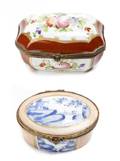 Two French Porcelain Pill Boxes
