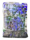A Contemporary Blown and Hand Worked Art Glass Panel Egidio Costantini Italian 19122007 and Moshe Castel 19091991 Israeli