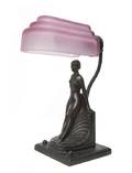 An Art Deco Style Bronze Lamp Francaise Collection
