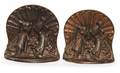 470 Pair Bronze Bookends