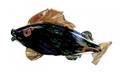 650 Art Glass Multi Colored Figurine of a Fish