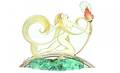 637 Studio Glass Art Nouveau Women with flame Panel