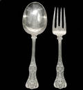 320 Tiffany Sterling English King Salad Set