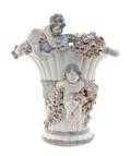 A Czech Porcelain Figural Vase
