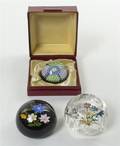 Three Perthshire Glass Paperweights