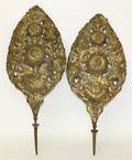 Two Victorian Pressed Tin Ornaments