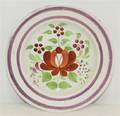 An English Lusterware Plate