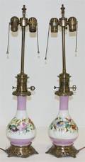 A Pair of Porcelain Table Lamps