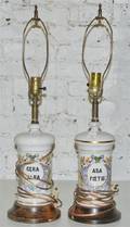 A Pair of Ceramic Apothecary Jars