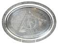 An American SilverPlate Japanesque Oval Tray