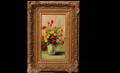 531 Floral Still Life Oil on Masonite Signed