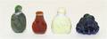 Four Hardstone Snuff Bottles