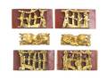 Six Carved Giltwood Elements