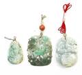 Three Carved Jade Pendants
