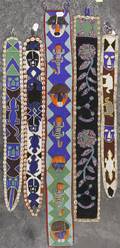 Five Yoruba Beaded Belts and Banners