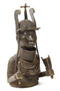 A Benin Bronze Bust
