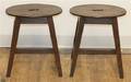 A Pair of English Oak Stools