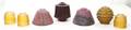 A Collection of Seven American Glass Shades