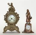 An American Louis XV Style Gilt Metal Mantel Clock Ansonia