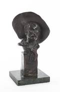 A Bronze Bust After Frederick Remington