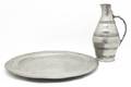 A Pewter Ewer and Charger