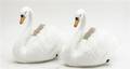 A Pair of Staffordshire Swans