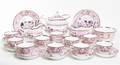 A Pink Lustre Tea Set
