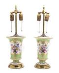 A Pair of Porcelain Lamps