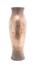 An Art Deco Bronze and Sterling Silver Vase Silver Crest