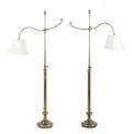 A Pair of Bronze Floor Lamps