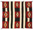 A Navajo Wearing Blanket in a Chiefs Third Phase Design Red Mesa