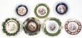 Seven Continental Porcelain Cabinet Plates
