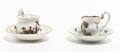 Two Meissen Porcelain Cups and Saucers