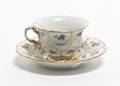 A Meissen Porcelain Teacup and Saucer