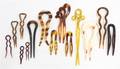 Nine Tortoise Shell Double Prong Hairpins