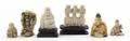 A Group of Six Carved Ivory Articles