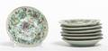 A Set of Seven Chinese Export Porcelain Dishes