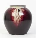 A Flambe Glazed Ceramic Jar