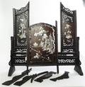 A Chinese MotherofPearl Inlaid Table Screen