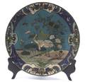 A Chinese Champleve Enameled Charger
